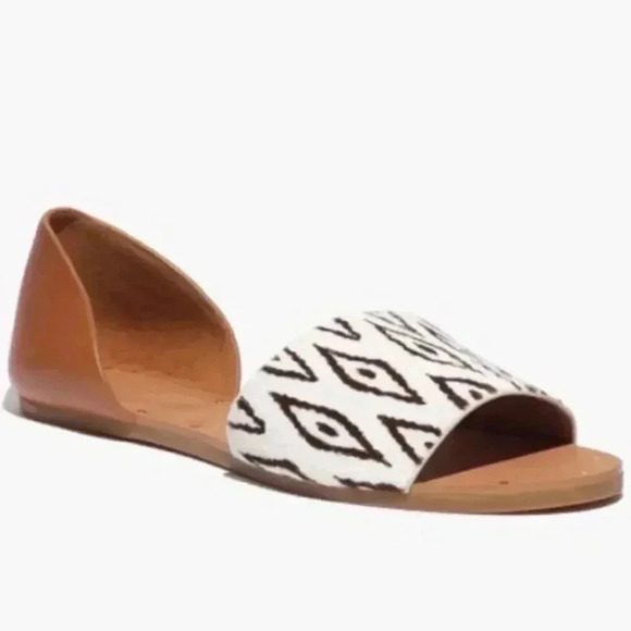 Madewell Thea Ikat Print Sandals Calf Hair - Picture 8 of 8